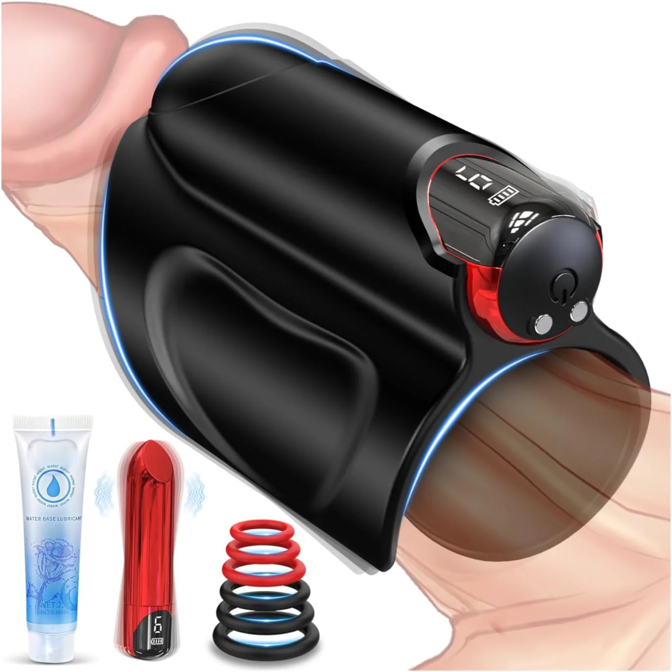 FlexRing Open Sleeve Vibrator 9 Modes Bullet Trainer - Image 2