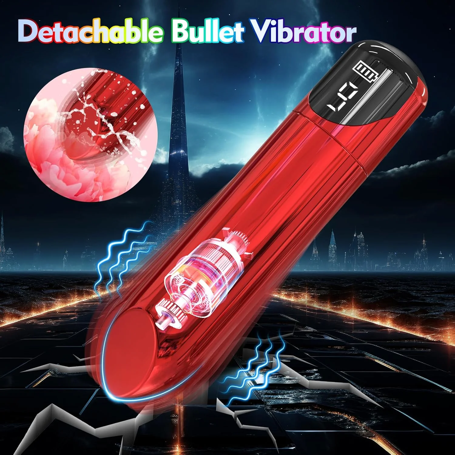 FlexRing Open Sleeve Vibrator 9 Modes Bullet Trainer - Image 6