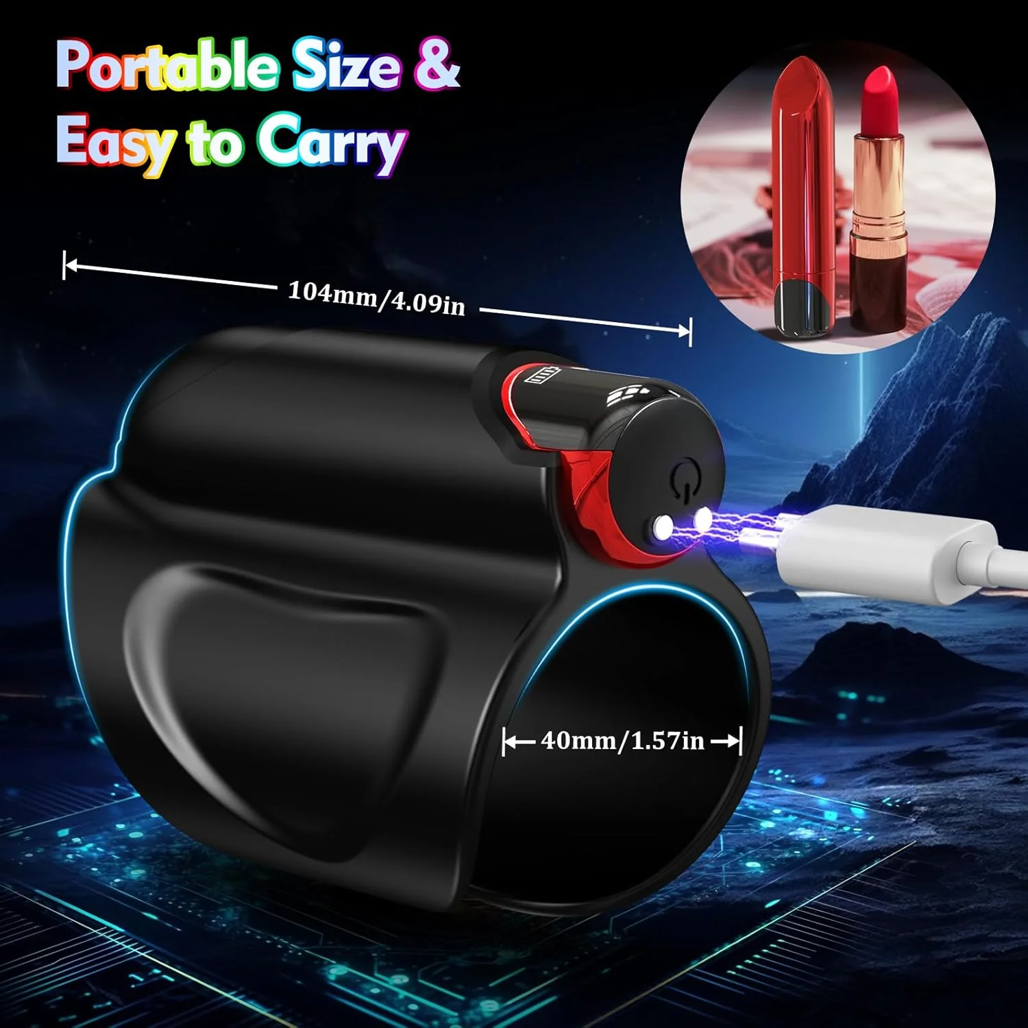 FlexRing Open Sleeve Vibrator 9 Modes Bullet Trainer - Image 7