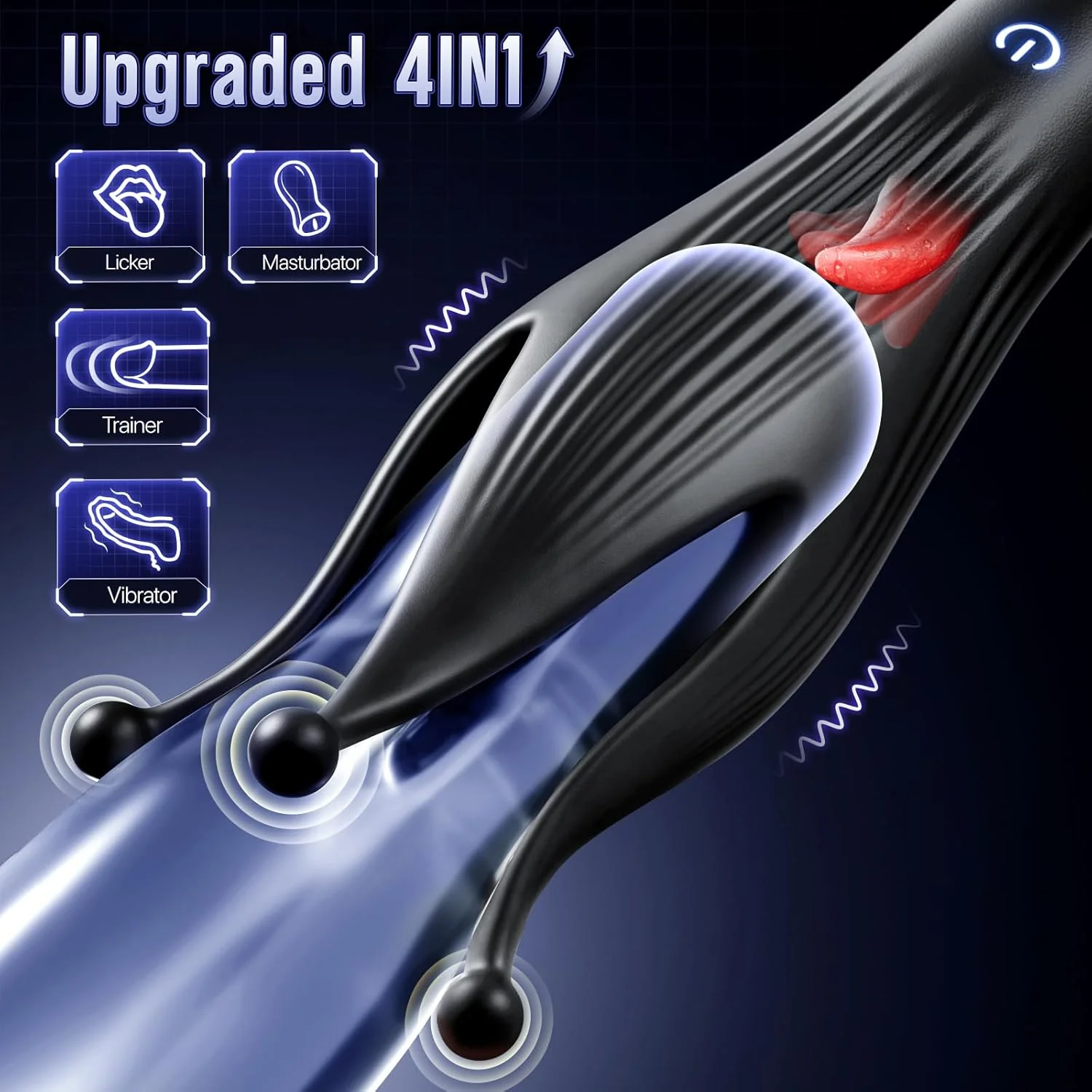 LushTentacle Training Licking Vibrator 10 Modes Sleeve - Image 2