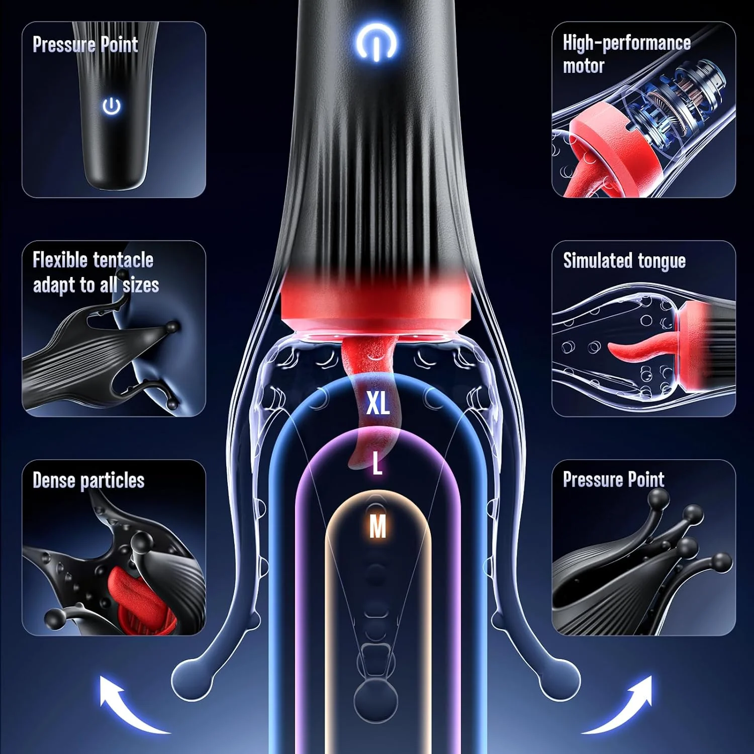 LushTentacle Training Licking Vibrator 10 Modes Sleeve - Image 6