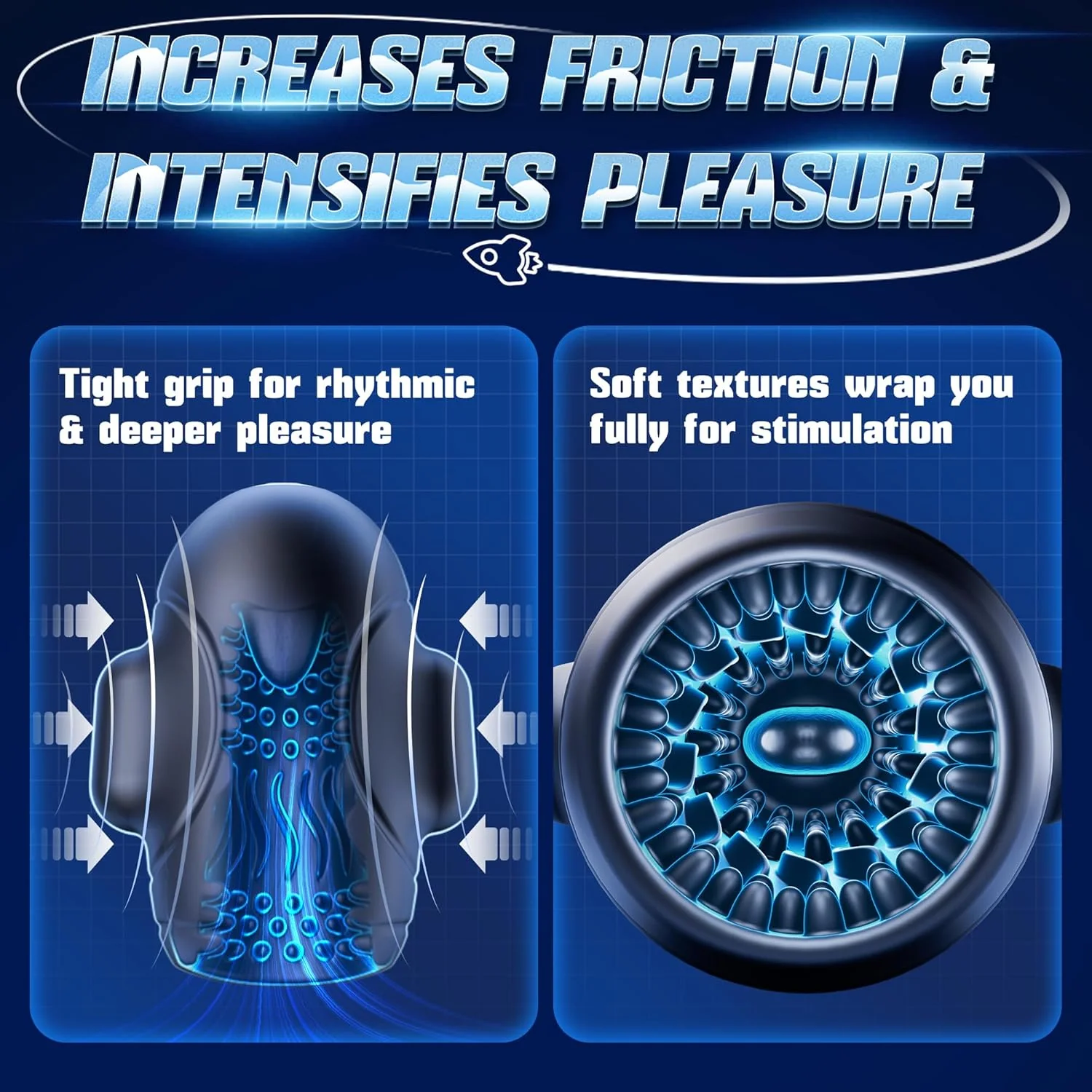 GlantriX AI Glans Vibrator Male Masturbator 3 Motor - Image 7