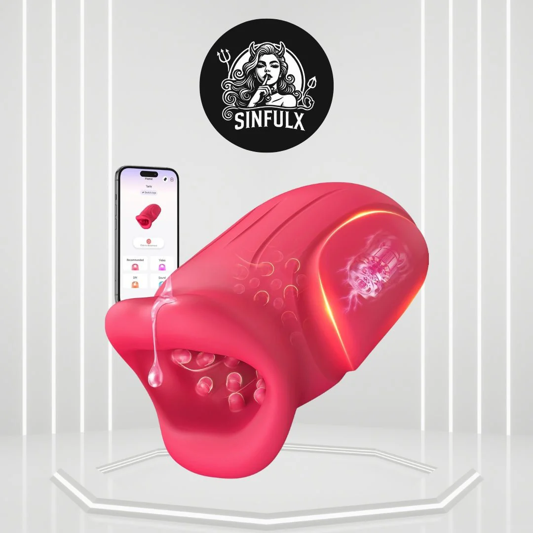 OralPulse App Control Male Stroker Trainer 10 Modes