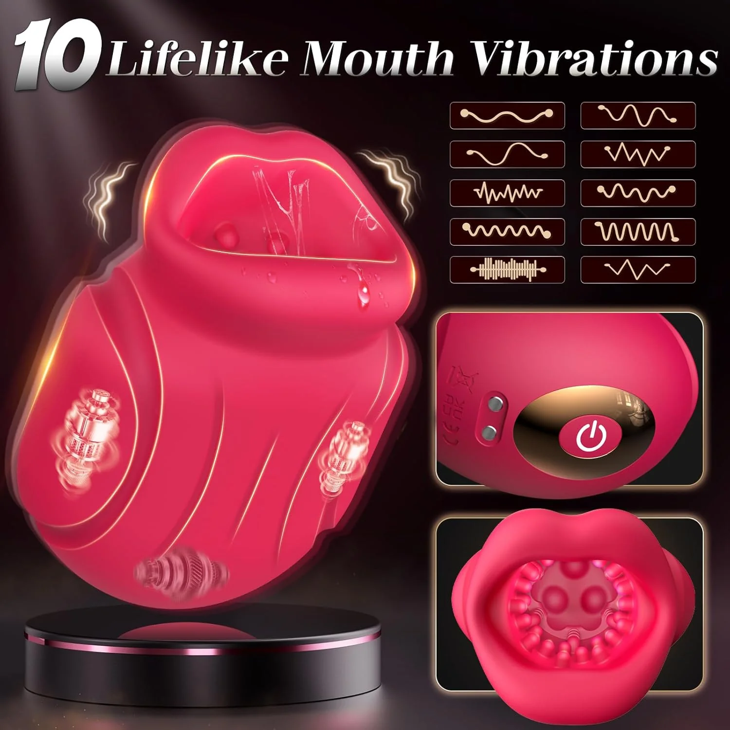 OralPulse App Control Male Stroker Trainer 10 Modes - Image 3