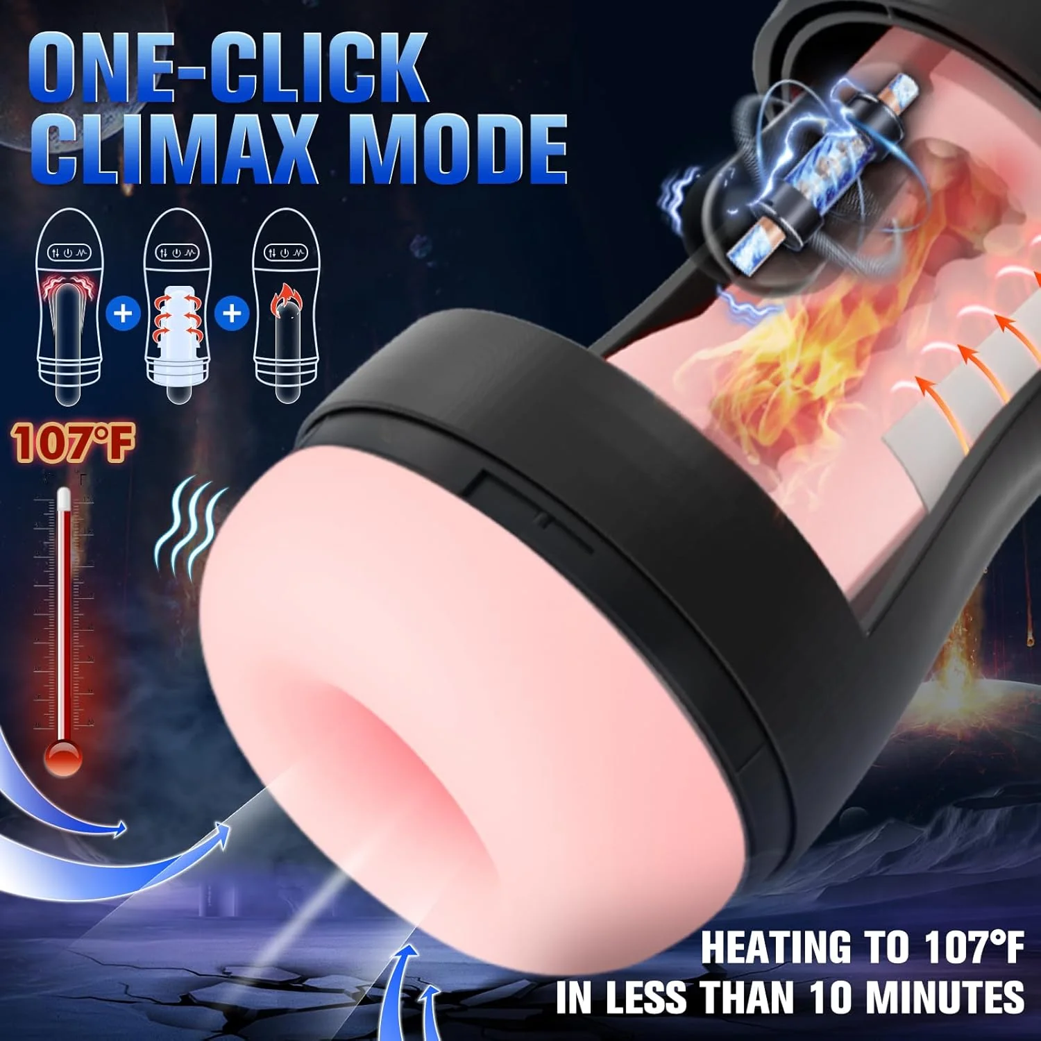 AIVibe AI APP Male Masturbator Heating Suction 10 Modes - Image 5