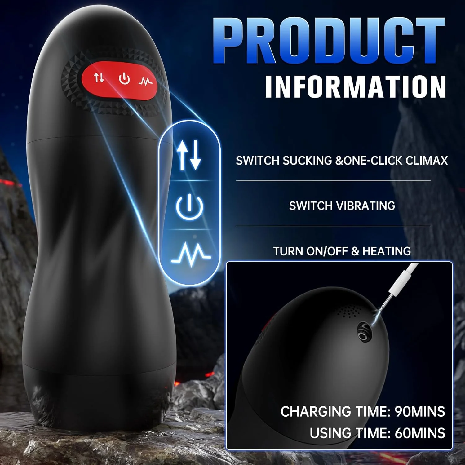 AIVibe AI APP Male Masturbator Heating Suction 10 Modes - Image 6