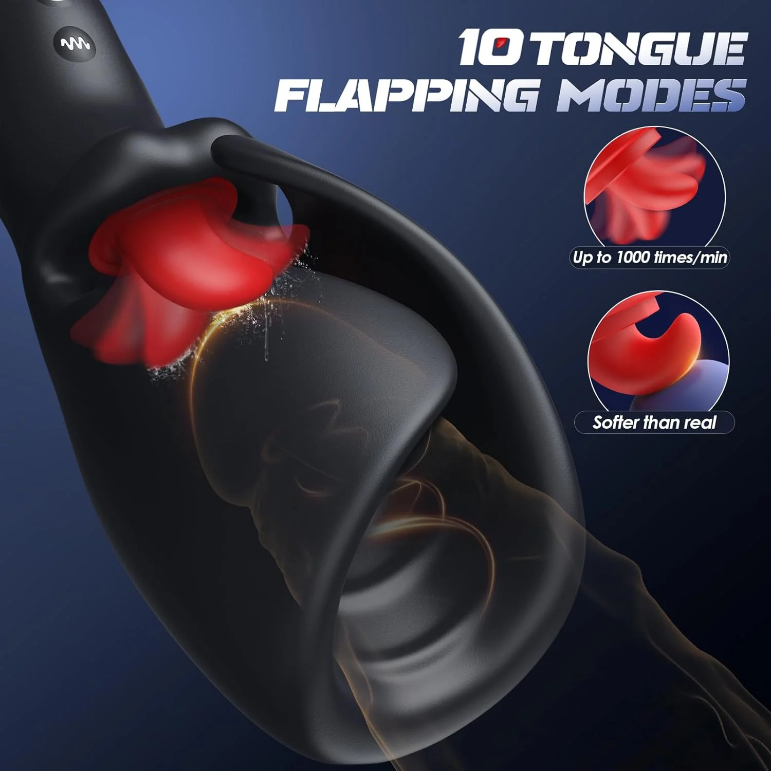 LumiTongue AI Tongue Vibrator Male Masturbator App Control - Image 5