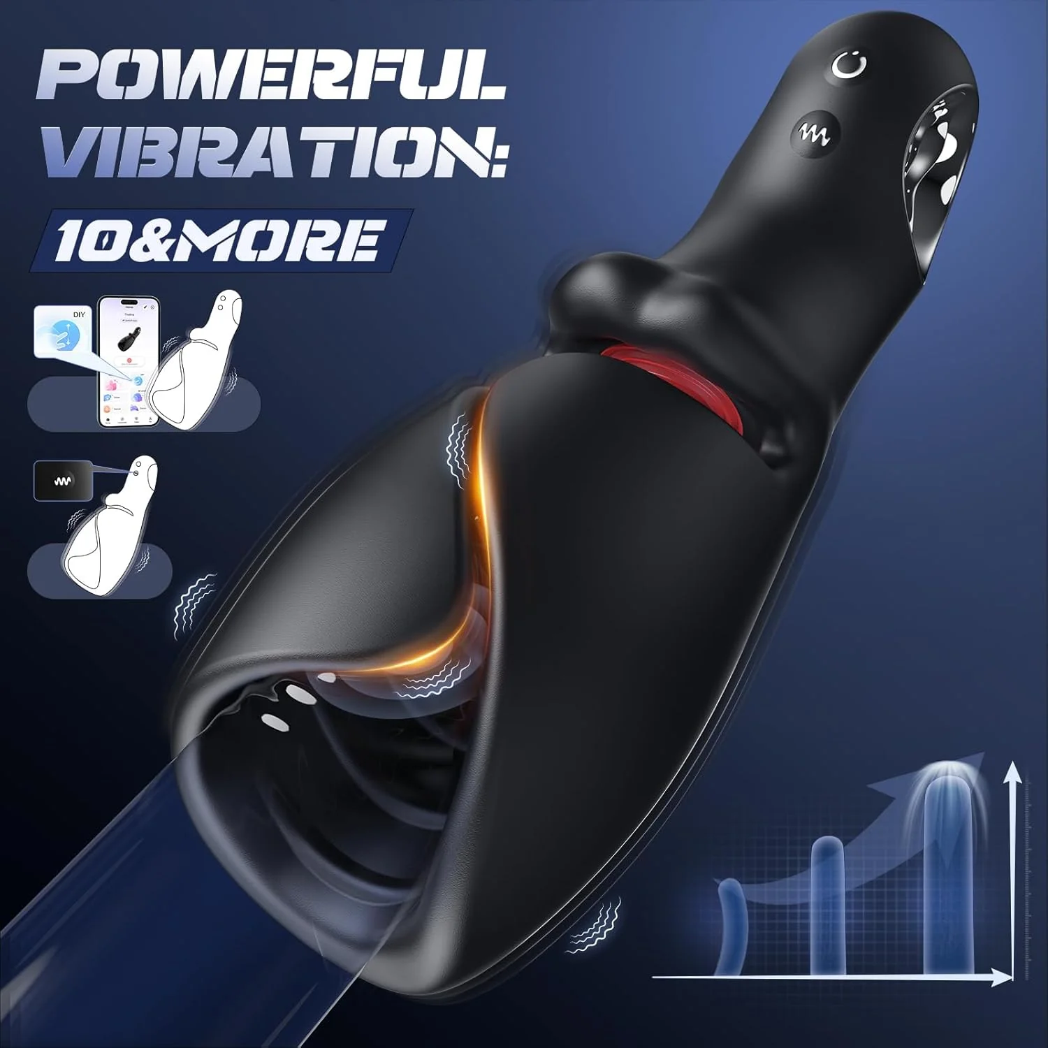 LumiTongue AI Tongue Vibrator Male Masturbator App Control - Image 6