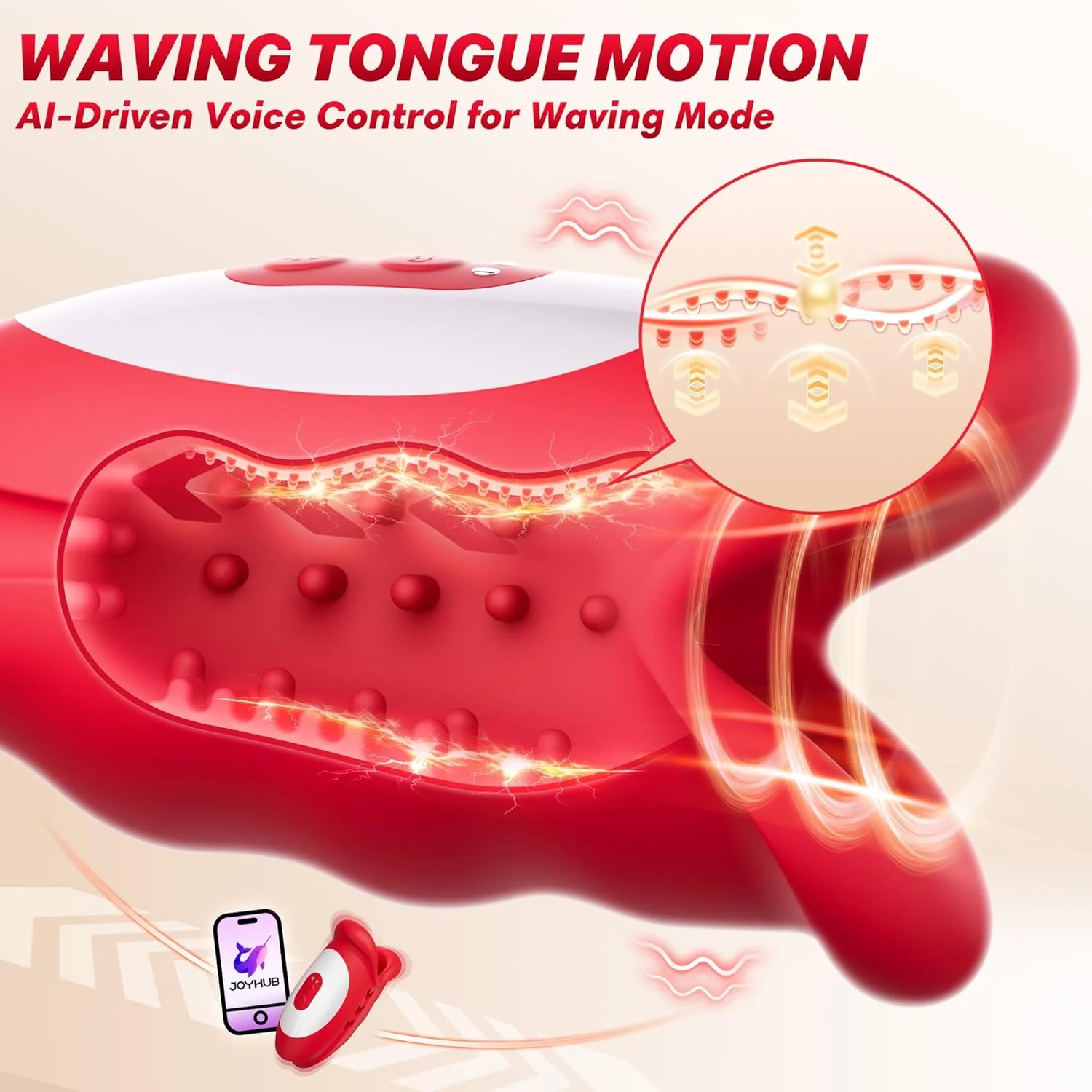 WaveLynx AI Vibrating Male Masturbator 3 Motor 10 Modes - Image 2