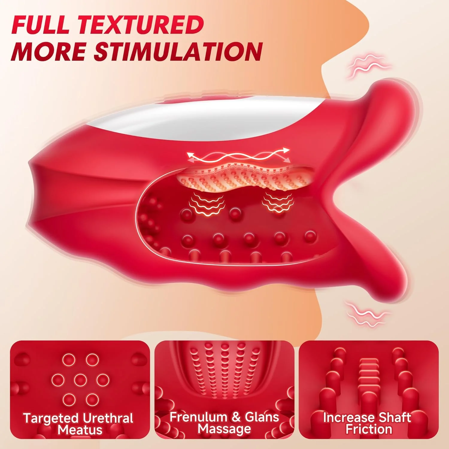 WaveLynx AI Vibrating Male Masturbator 3 Motor 10 Modes - Image 4