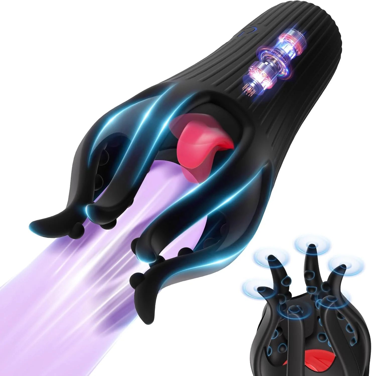 HexaTongue Tongue Vibrator Sleeve 10 Modes Trainer - Image 2