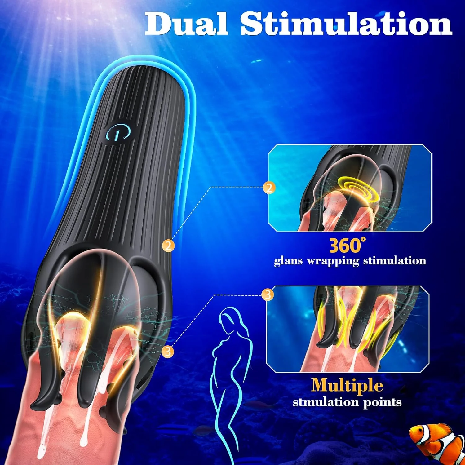 HexaTongue Tongue Vibrator Sleeve 10 Modes Trainer - Image 4