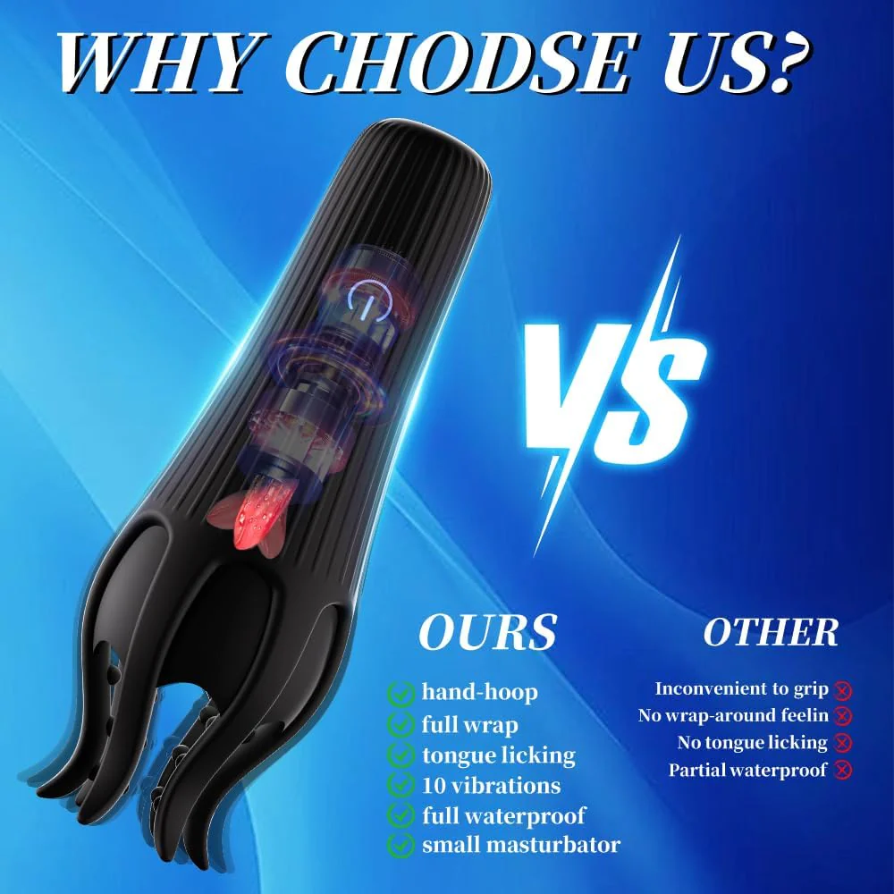 HexaTongue Tongue Vibrator Sleeve 10 Modes Trainer - Image 9