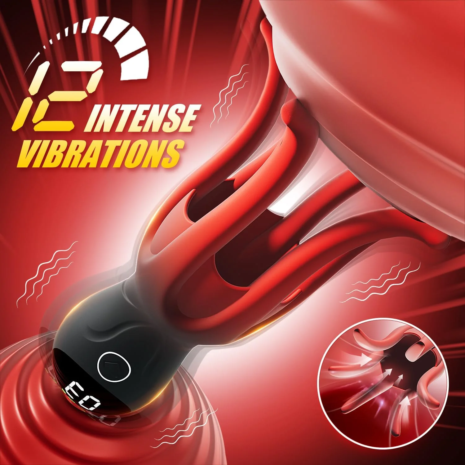 LumiTentacle LED Male Training Vibrator 12 Modes Tentacle - Image 2