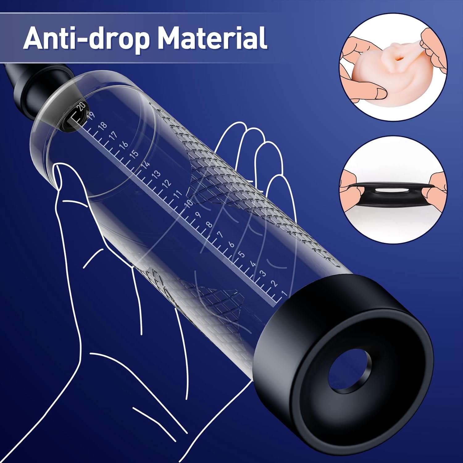 TouchLift Manual Strength Chamber Penis Pump - Image 3