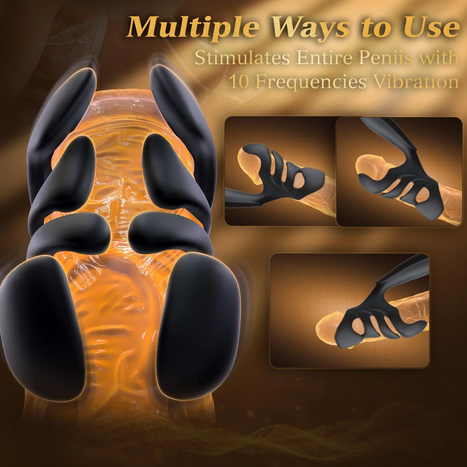 MasterTremor 10-Mode Vibrating Penis Stroker for Men - Image 4