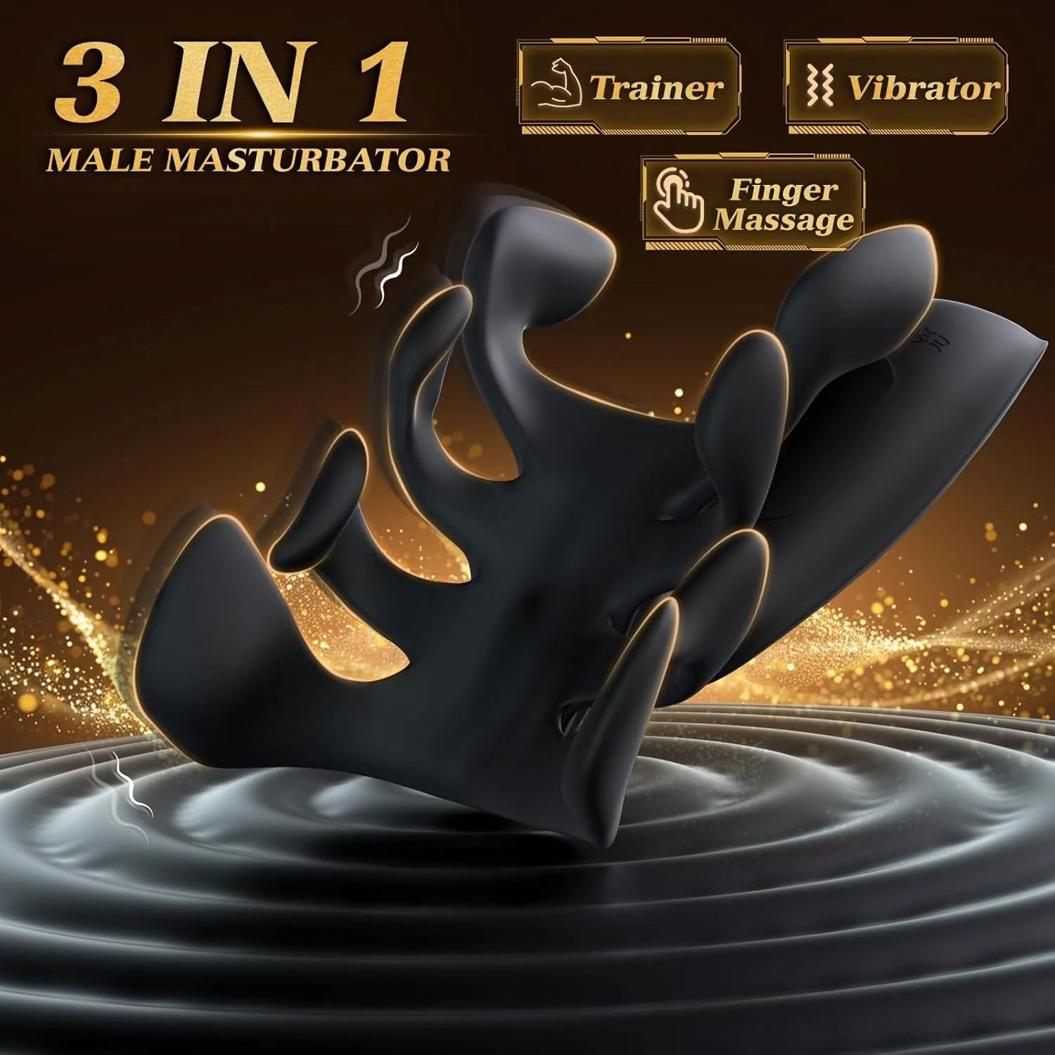 MasterTremor 10-Mode Vibrating Penis Stroker for Men - Image 5