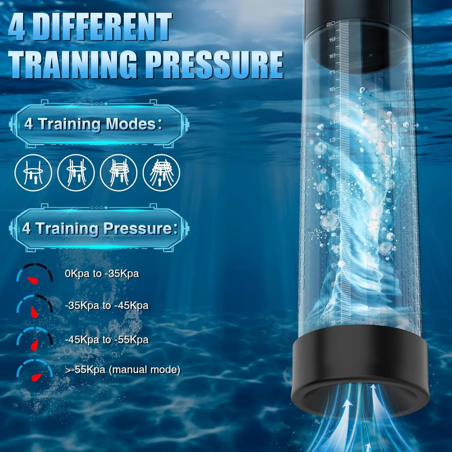 MaxExtender 2-in-1 Penis Pump & Male Masturbator – 4 Training Modes, Auto-Suction - Image 3