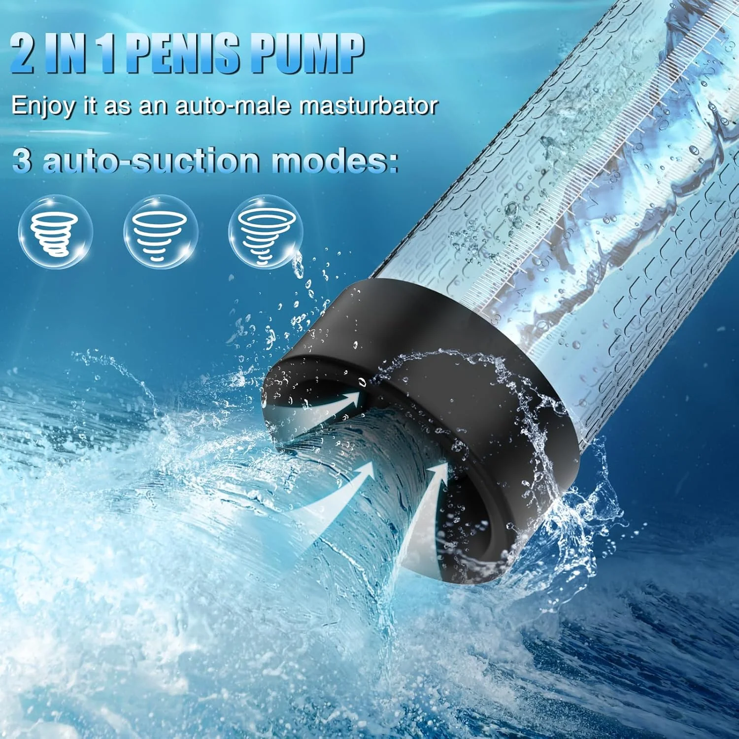 MaxExtender 2-in-1 Penis Pump & Male Masturbator – 4 Training Modes, Auto-Suction - Image 4