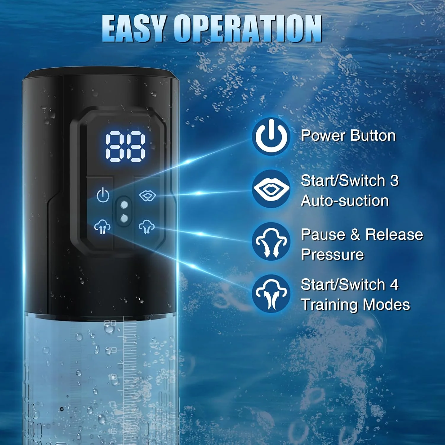 MaxExtender 2-in-1 Penis Pump & Male Masturbator – 4 Training Modes, Auto-Suction - Image 6