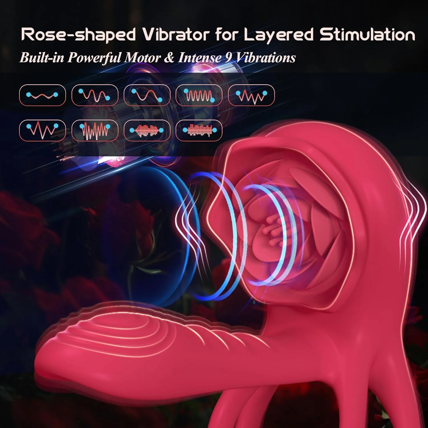 MechaGlide Vibrating Cock Ring Clitoral Stimulator - Image 4