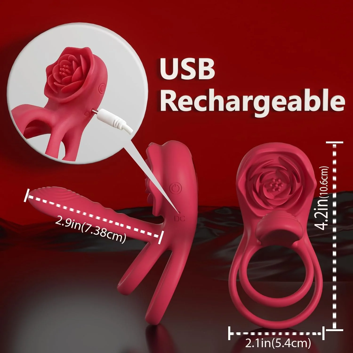 MechaGlide Vibrating Cock Ring Clitoral Stimulator - Image 7