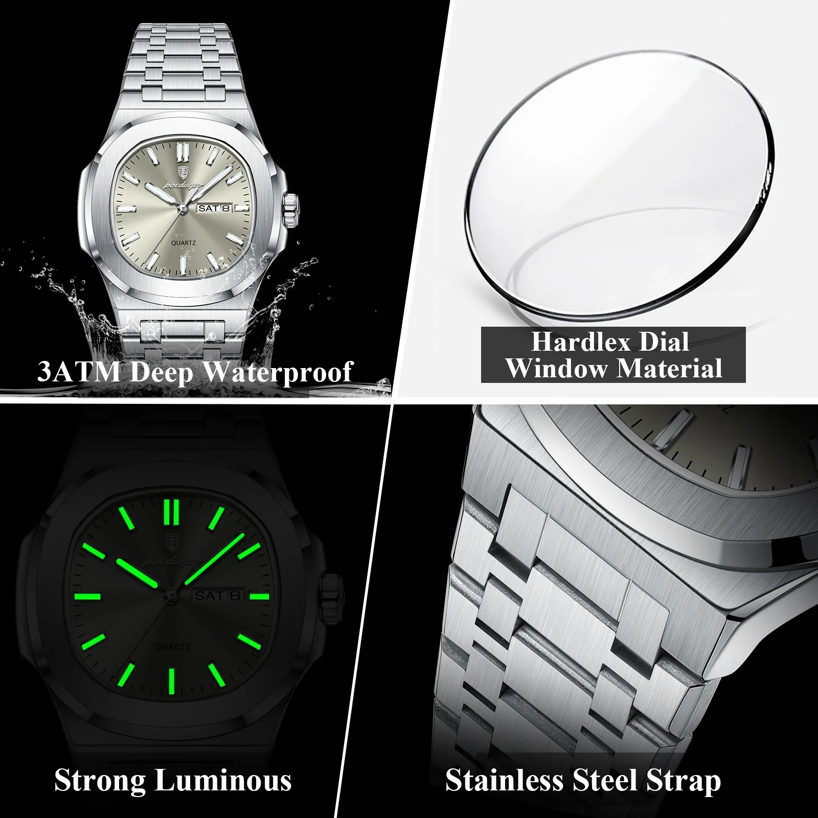 Men’s Luxury Square Watch - Image 3