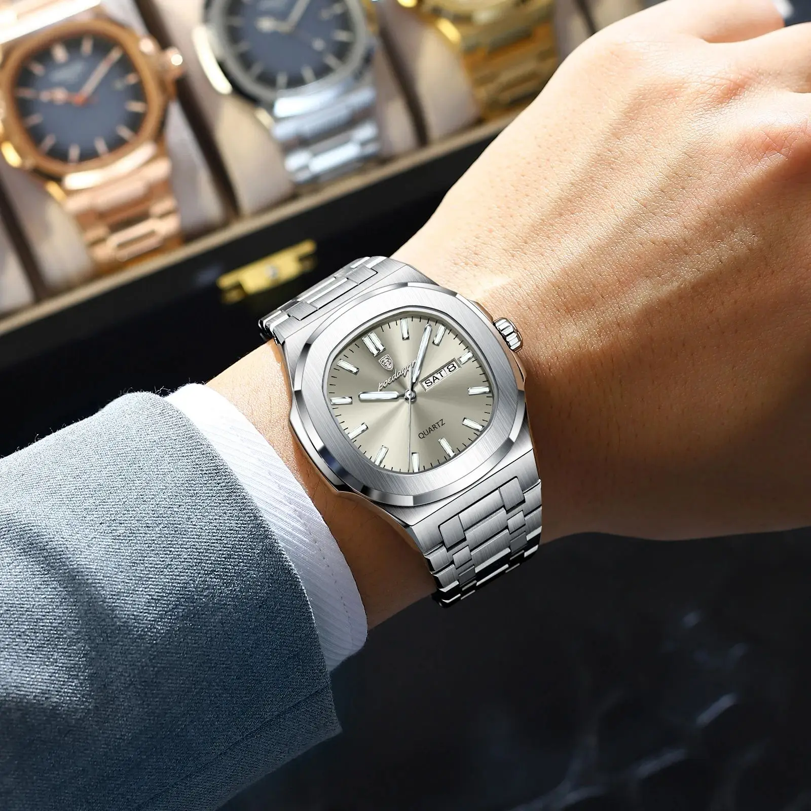 Men’s Luxury Square Watch - Image 4
