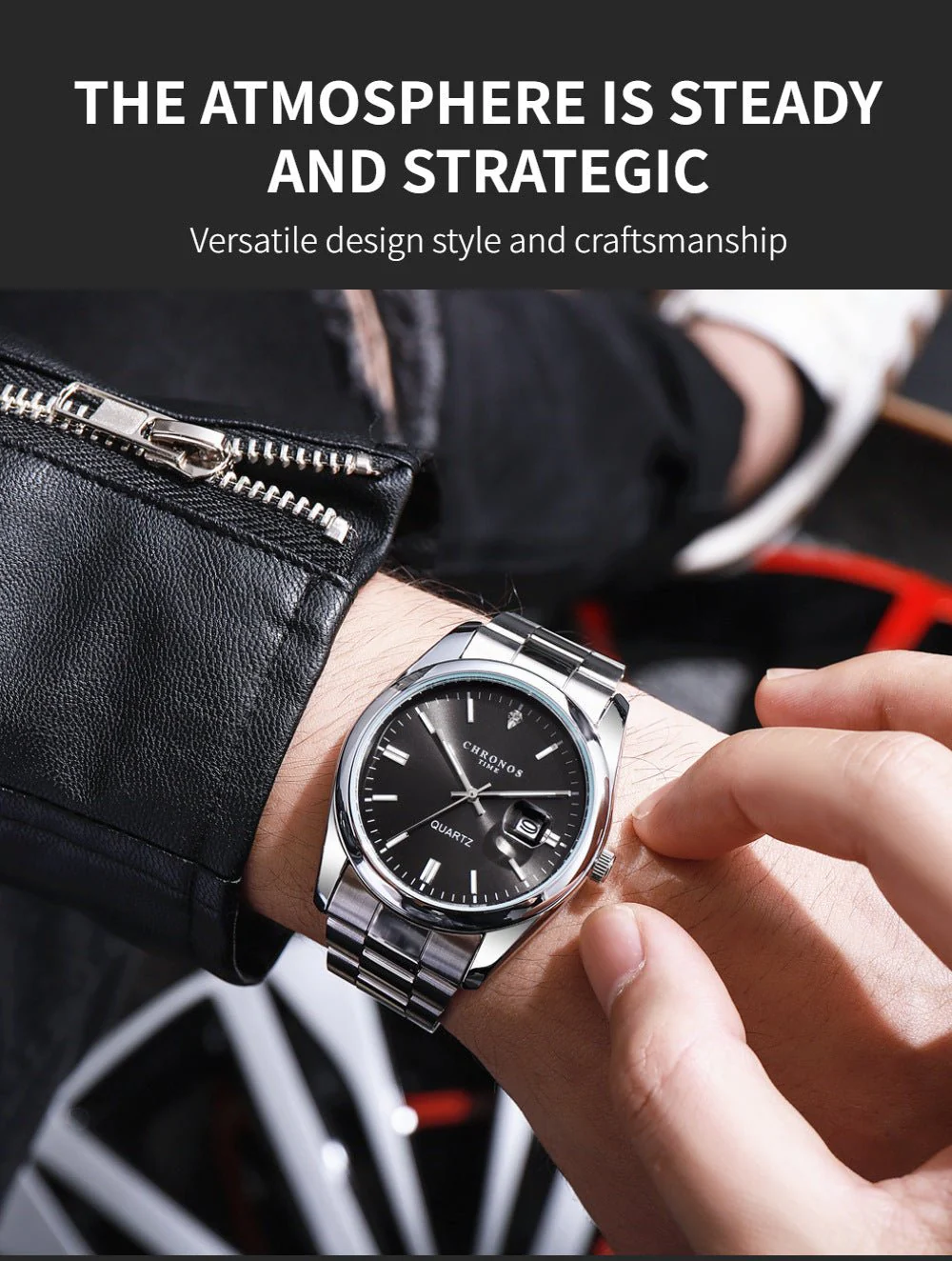 Men's Luxury Quartz Stainless Steel Watch - Image 10