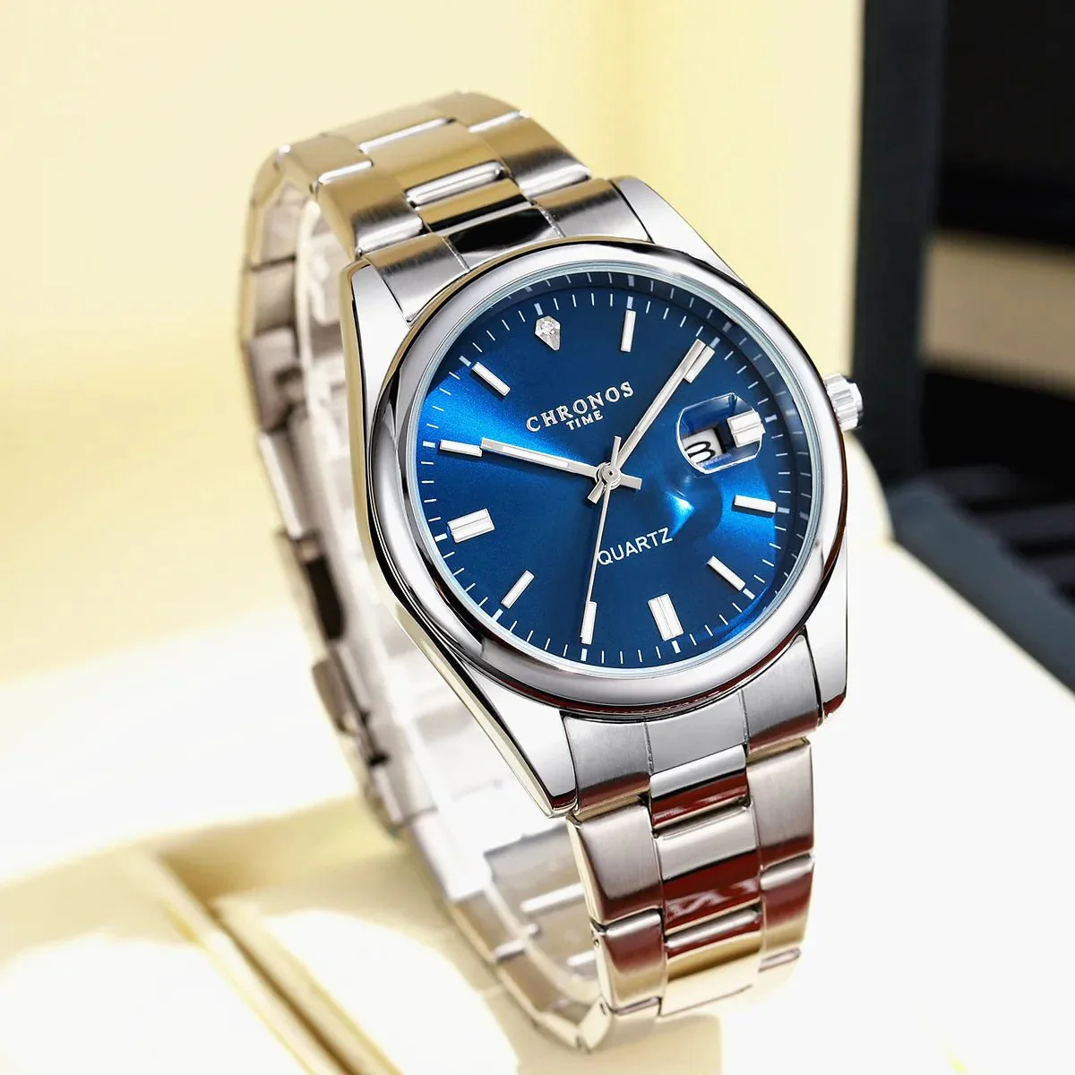 Men's Luxury Quartz Stainless Steel Watch - Image 4