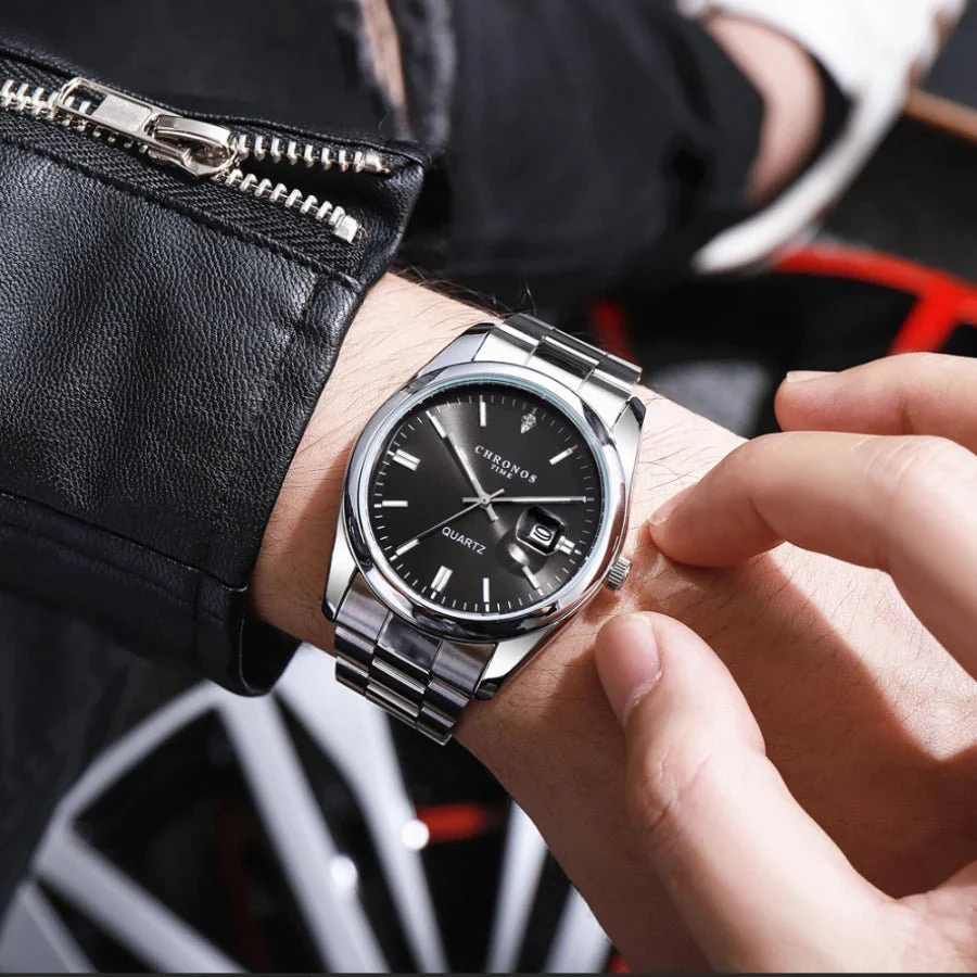 Men's Luxury Quartz Stainless Steel Watch - Image 7