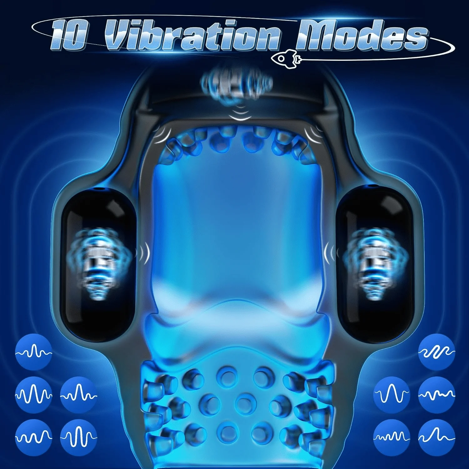Virexion 3 Motor AI Male Masturbator 10 Vibration Modes - Image 3