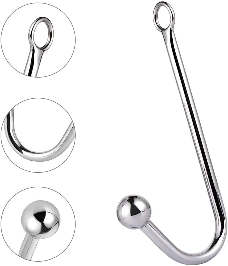 SteelRing Stainless Steel Anal Hook with O-Ring - Image 3