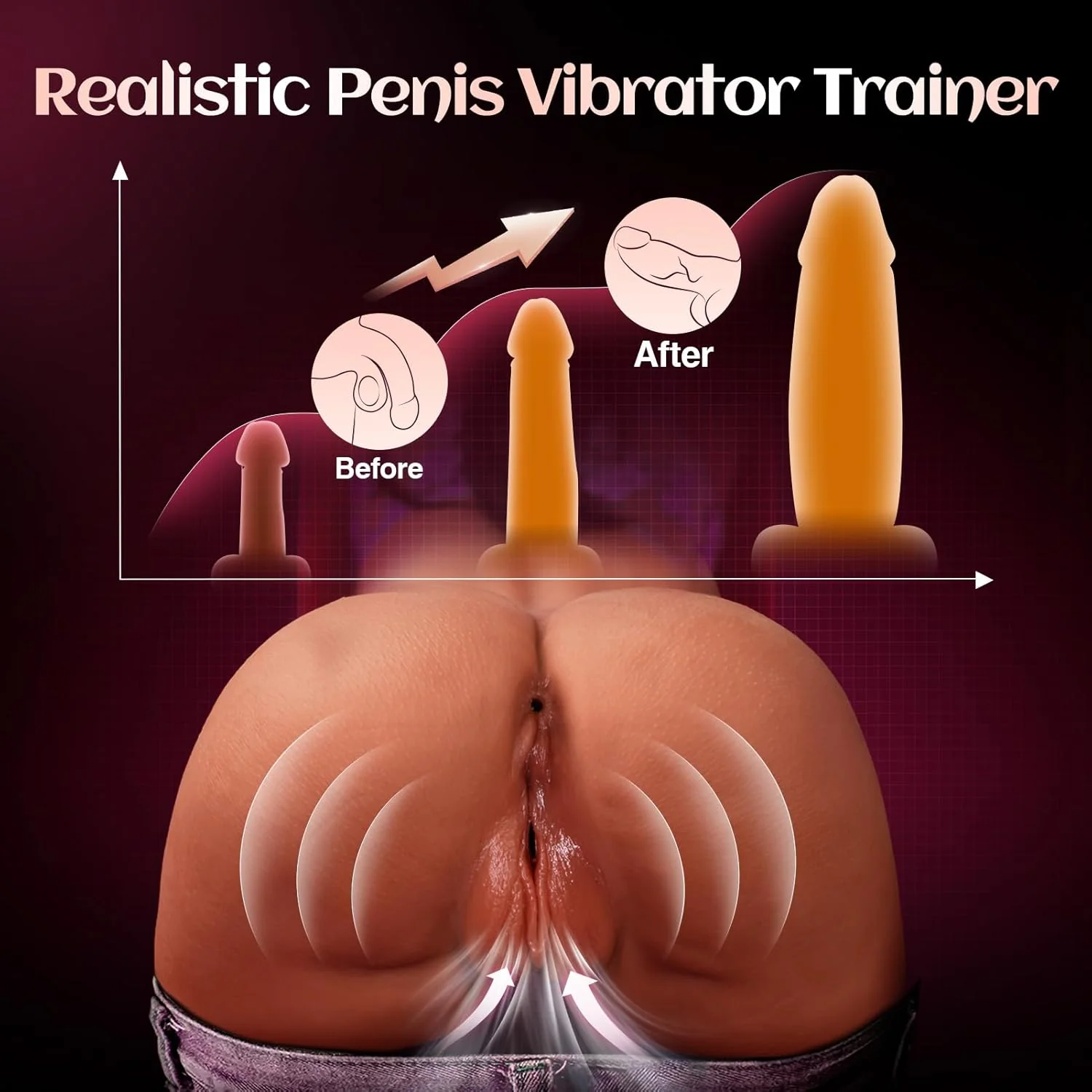 MidnightSiren 6lbs Vibrating Sex Doll Masturbator - Image 3