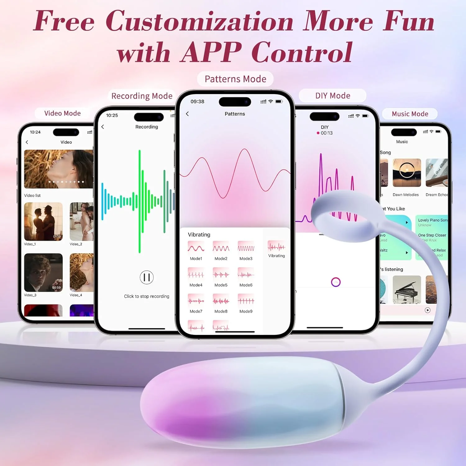 GradientPulse App Remote Vibrating Egg Bullet Waterproof Quiet - Image 7
