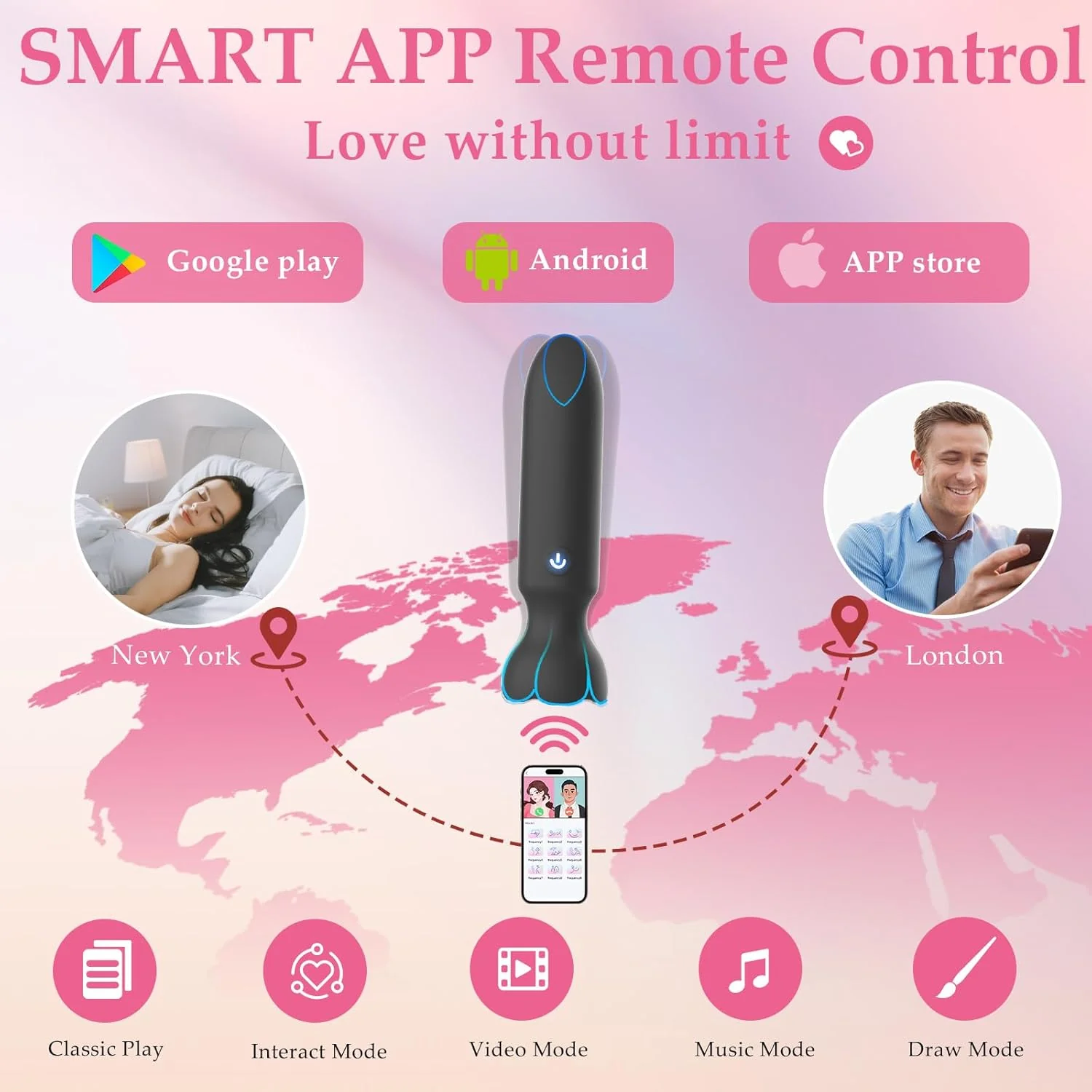 NoirSync App Control Bullet Vibrator 9 Modes Waterproof Quiet - Image 2