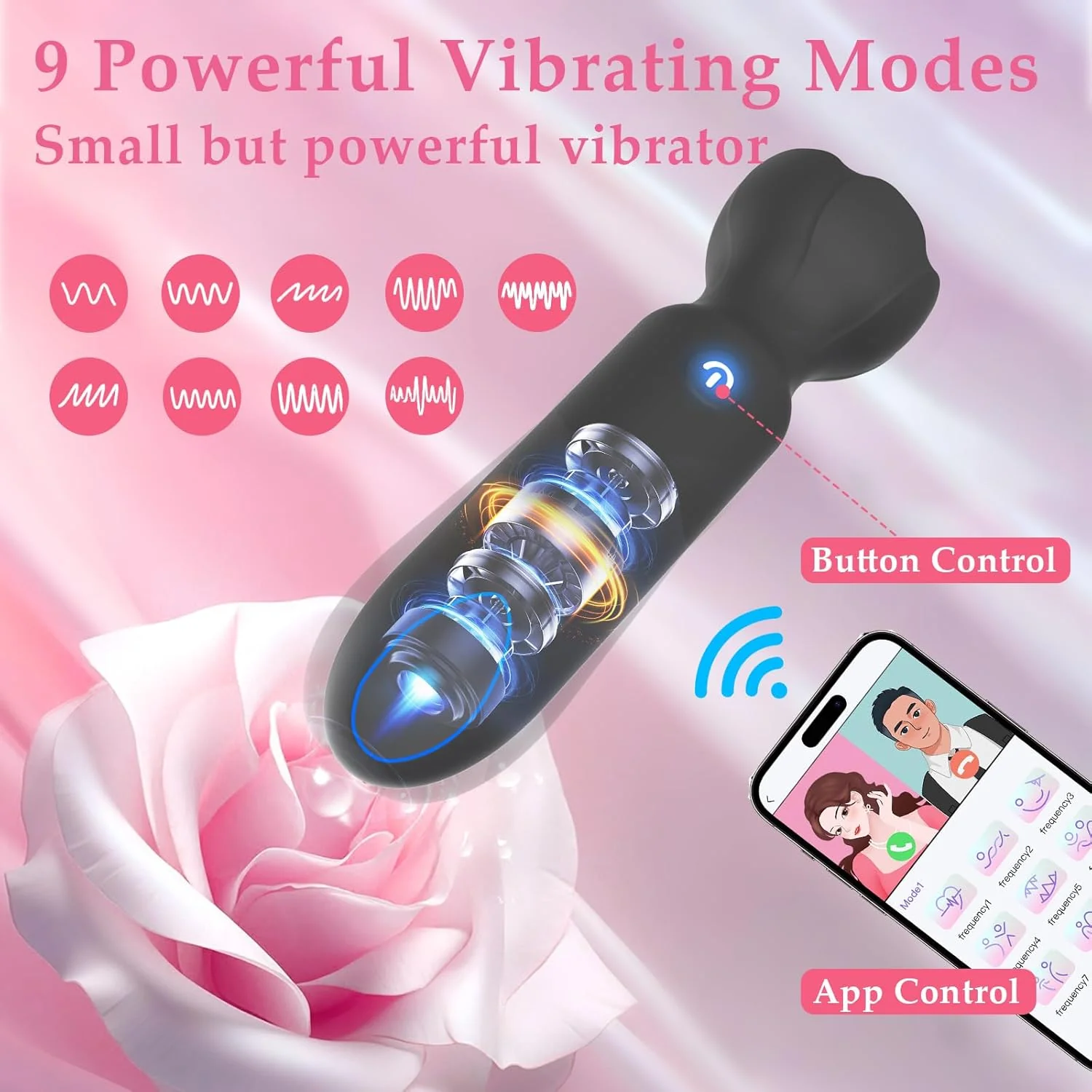 NoirSync App Control Bullet Vibrator 9 Modes Waterproof Quiet - Image 3