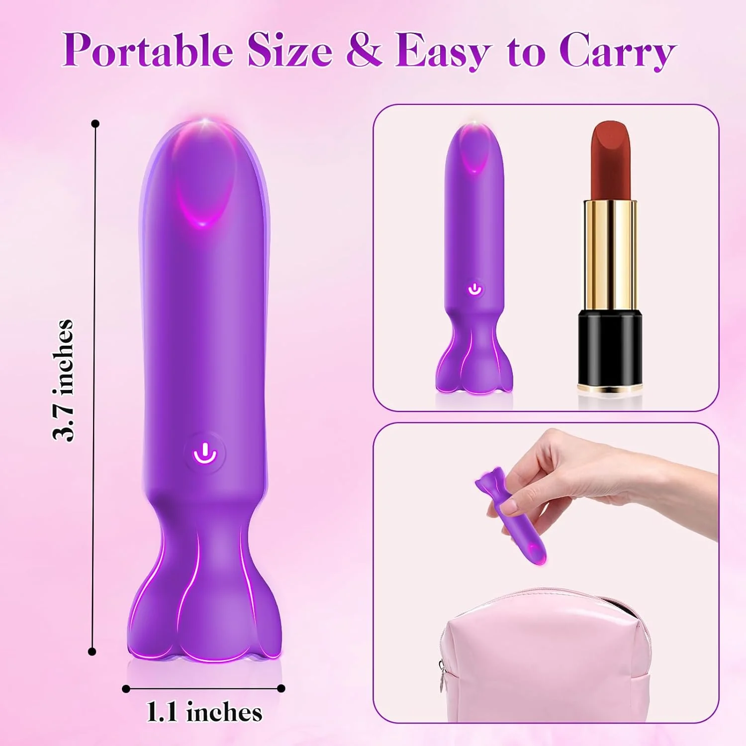 VibeLink App Control Bullet Vibrator 9 Modes Waterproof Quiet - Image 7
