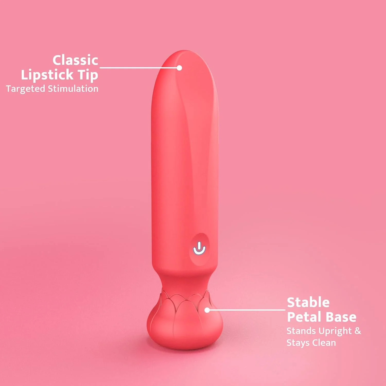 LotusLuxe Mini Bullet Vibrator 10 Modes Waterproof Rechargeable - Image 4