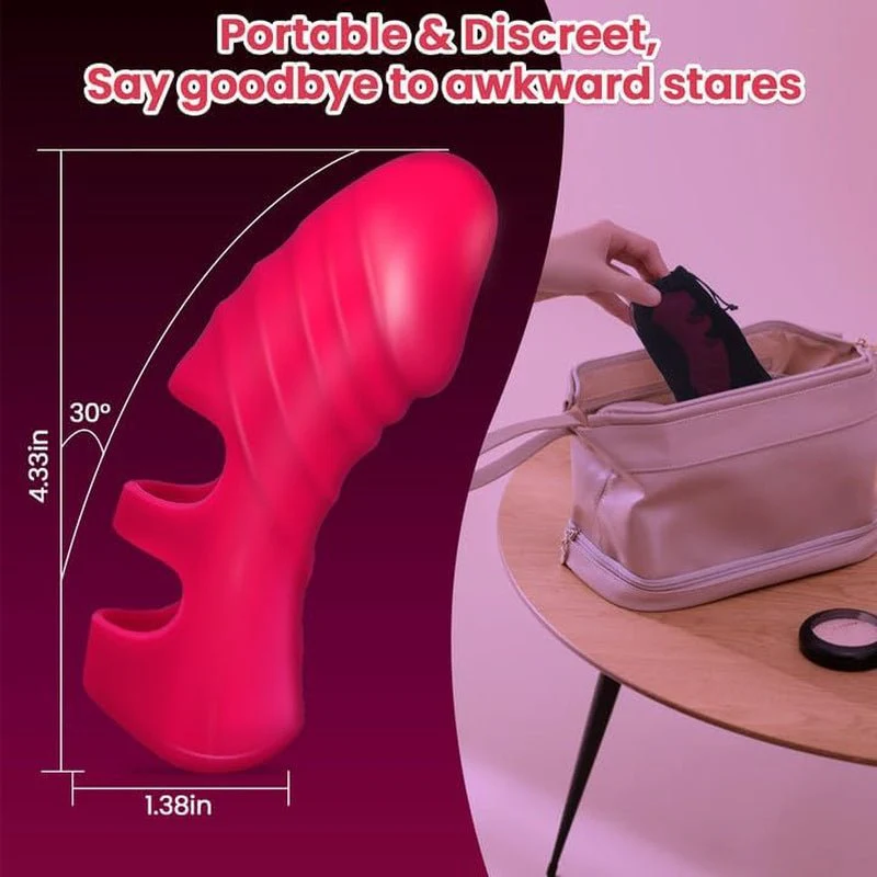 PulseFit Mini Finger Vibrator 10 Modes Quiet USB Recharge - Image 3