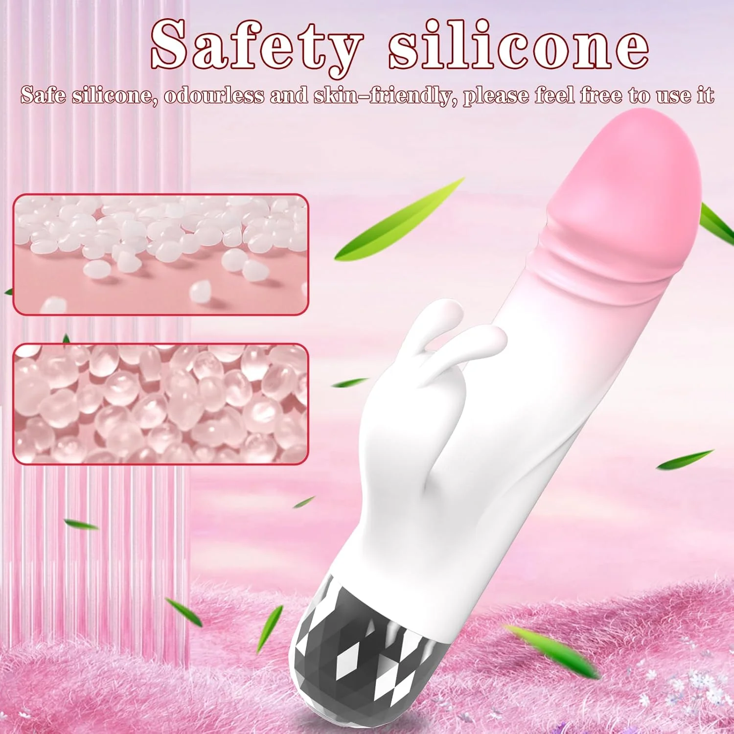 MiniVelour Mini Rabbit Vibrator 10 Modes Waterproof Silicone - Image 4