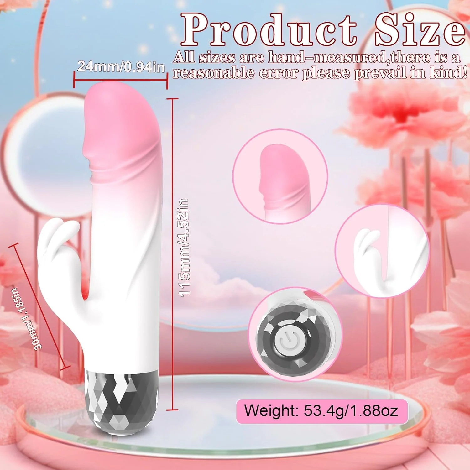MiniVelour Mini Rabbit Vibrator 10 Modes Waterproof Silicone - Image 5