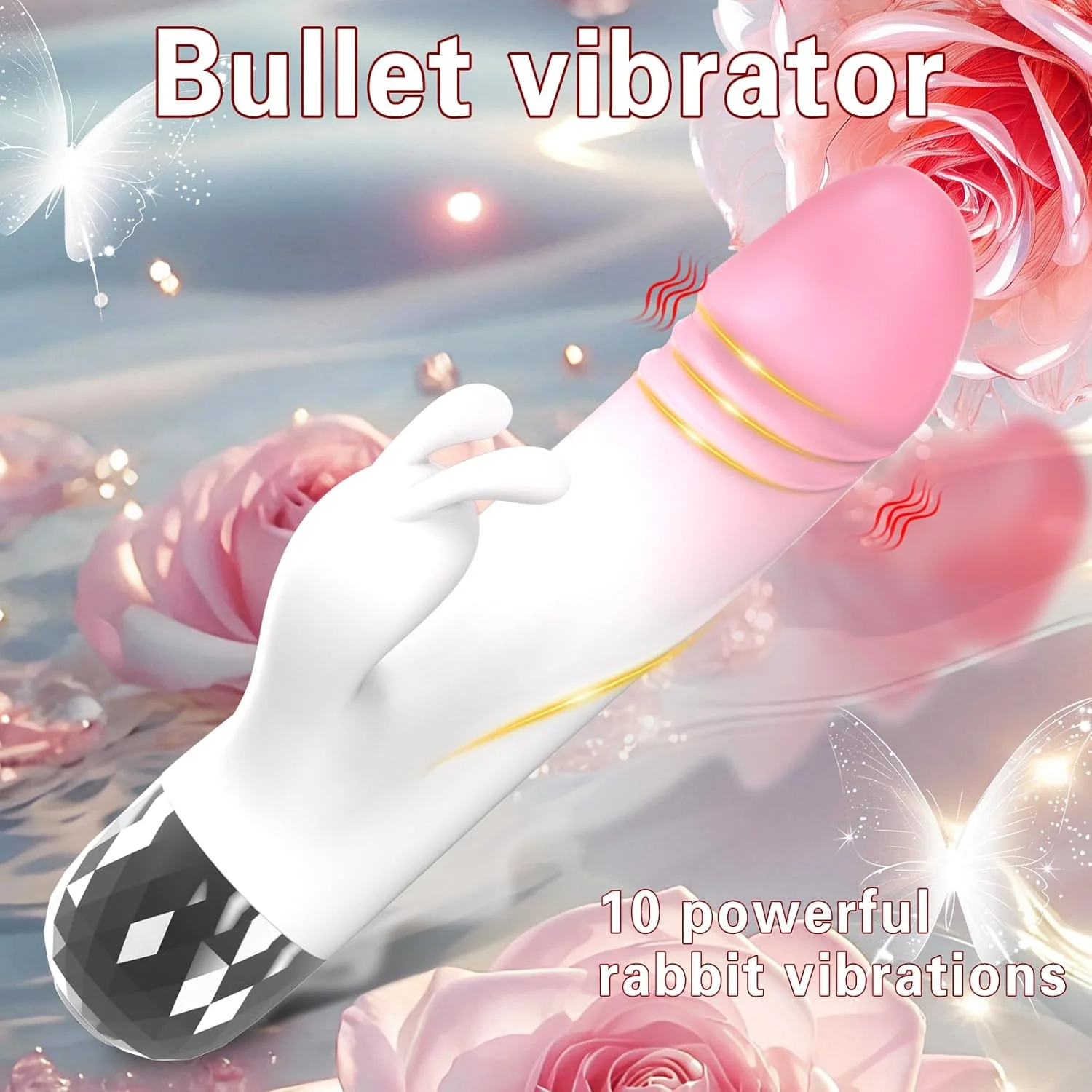 MiniVelour Mini Rabbit Vibrator 10 Modes Waterproof Silicone - Image 7