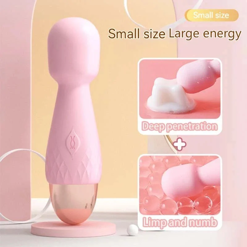 MiniVolt Mini Dual Sided Wand Vibrator 10 Modes - Image 2