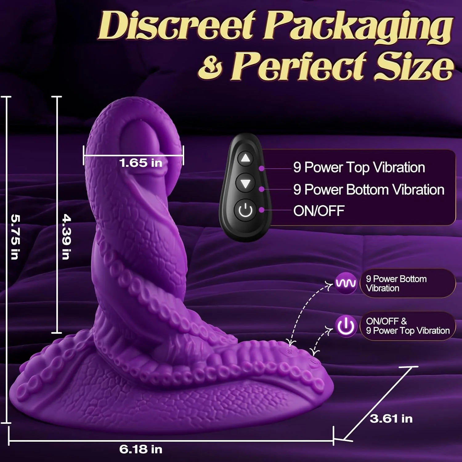 TentaclePulse Tentacle Ride-On Dildo 9x9 Vibration Remote - Image 7