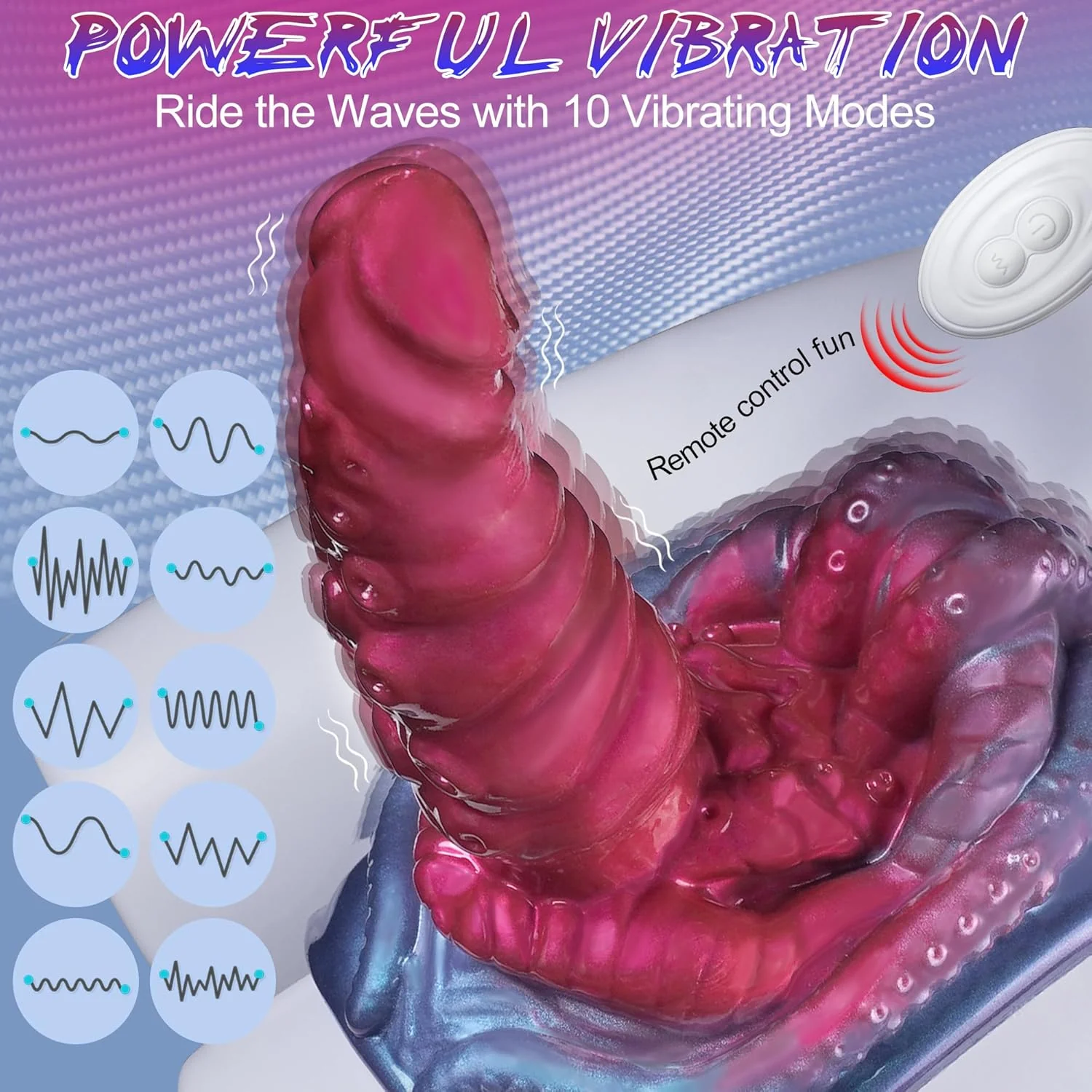 TentaraX Tentacle Riding Vibrator 10 Modes Remote - Image 2