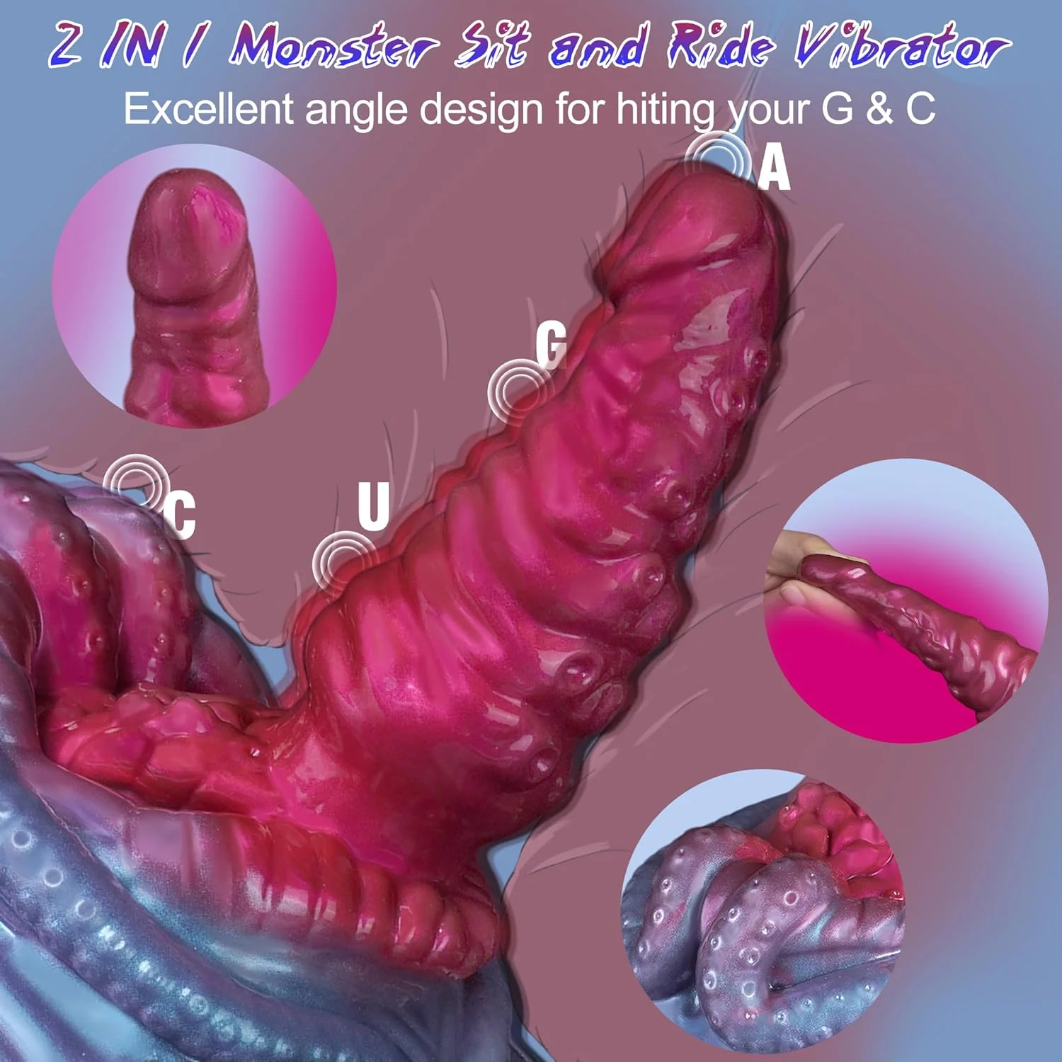 TentaraX Tentacle Riding Vibrator 10 Modes Remote - Image 3