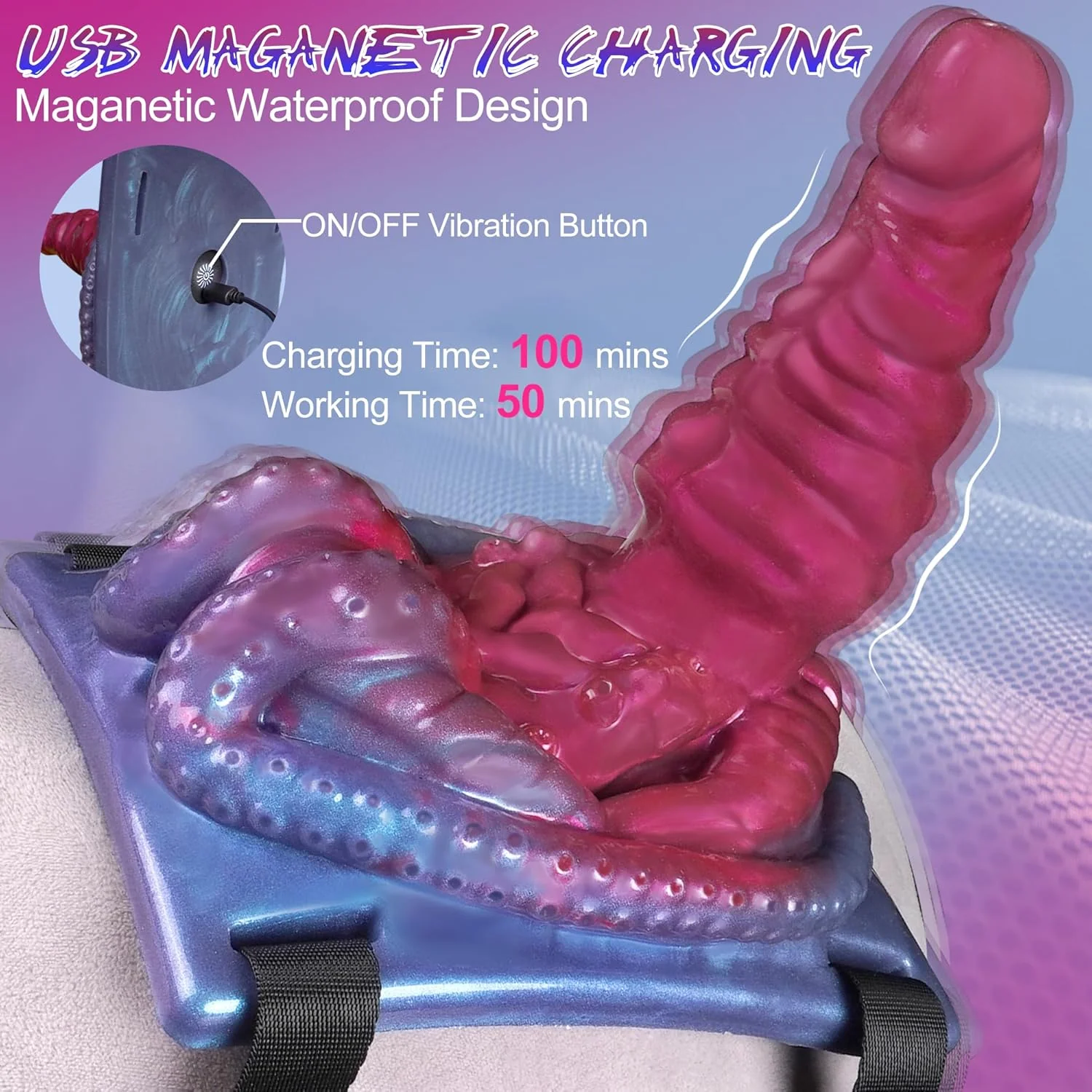 TentaraX Tentacle Riding Vibrator 10 Modes Remote - Image 6