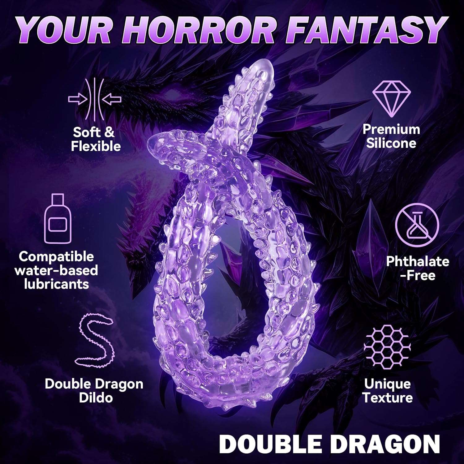 MonsterCore Double Ended Anal Dildo - Image 3