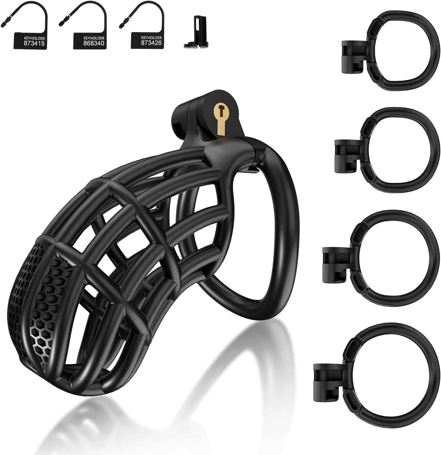 Versatile Multi-Size Male Chastity Cage for BDSM - Image 3